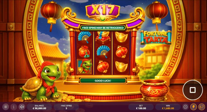 Fortune Tarta – modalità Free Spins con moltiplicatore